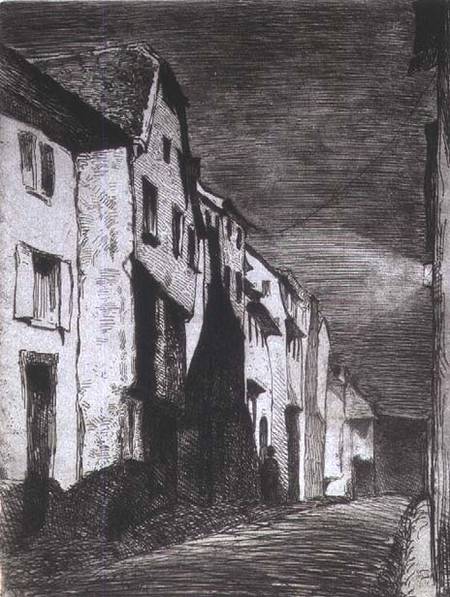 Street in Saverne van James Abbott McNeill Whistler