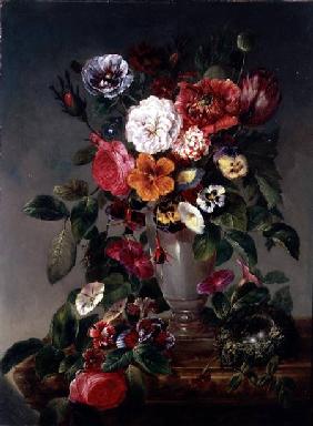 Still Life of Various Flowers in an Urn