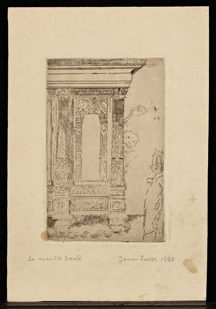 The Haunted Furniture, 1888 van James Ensor
