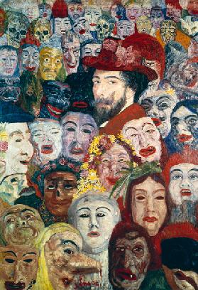 My Portrait Surrounded by Masks, 1899  (see also 170289 & 188976)
