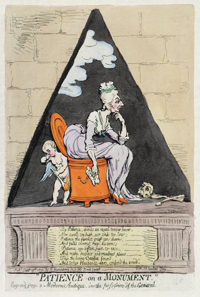 Patience on a Monument van James Gillray