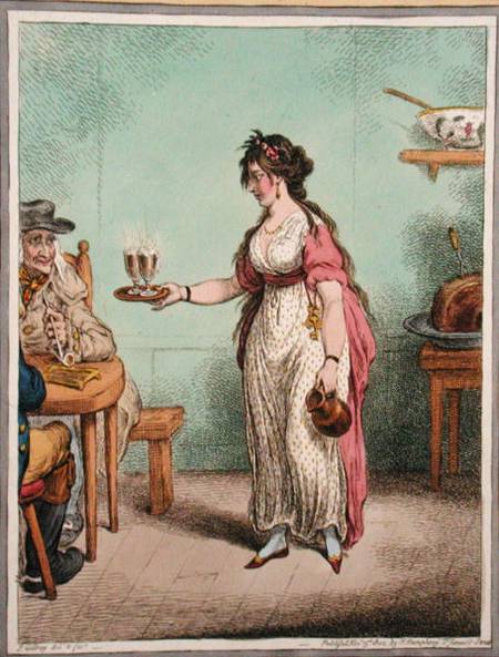 Mary of Buttermere, sketched from life in July 1800 van James Gillray