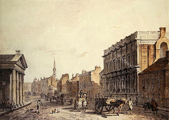 View of Whitehall, looking towards Charing Cross van James Miller