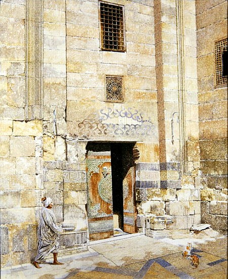 Doorway in Cairo, 1986 (oil on canvas)  van  James  Reeve