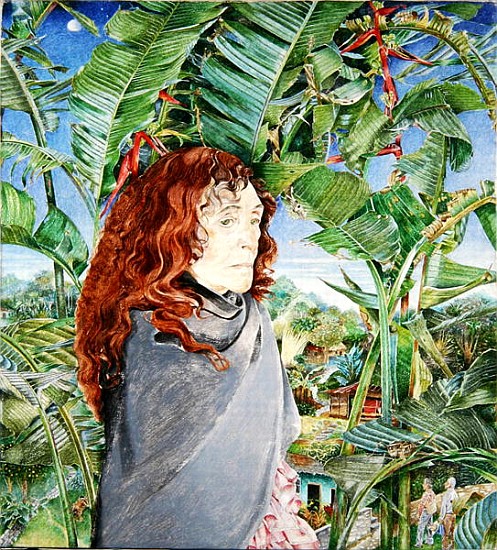 Portrait of the Procuress Dona Oliva, 1987 (oil on canvas)  van  James  Reeve