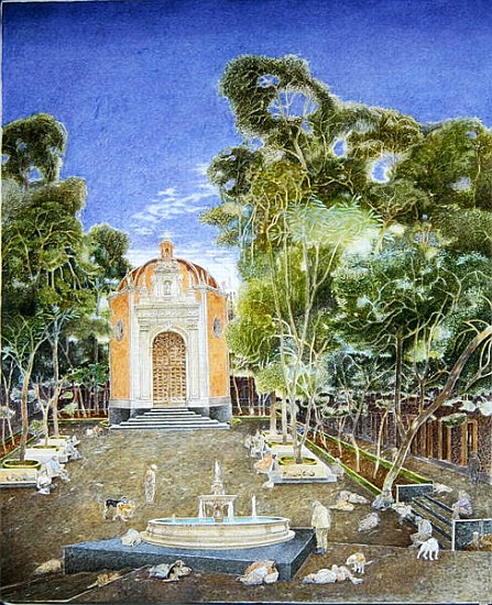The Chapel of La Conchita, 2001 (oil on canvas)  van  James  Reeve