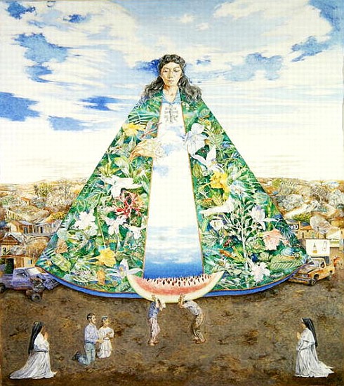 The Virgin of the Huasteca, 1988 (oil on canvas)  van  James  Reeve