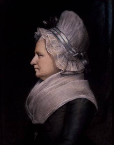 Mrs Martha Washington (1731-1802) van James Sharples