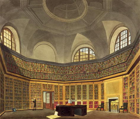 The King's Library, Buckingham House, from 'The History of the Royal Residences', engraved by R.G. R van James Stephanoff