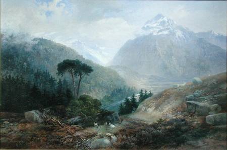 The View Toward the Fenderthal, Tyrol van James Vivien de Fleury