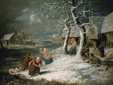 Peasants Snowballing