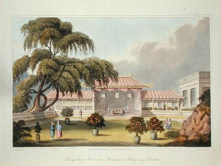 Banqueting Room at a Mandarin's House near Canton, from 'Journal of a voyage, in 1811 and 1812 to Ma van James Wathen