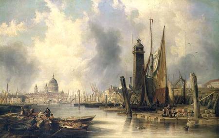 View of London with St. Paul's van James Wilson Carmichael