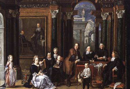 The Fay d'Herbe Family Portrait van Jan-Anthonie Coxie