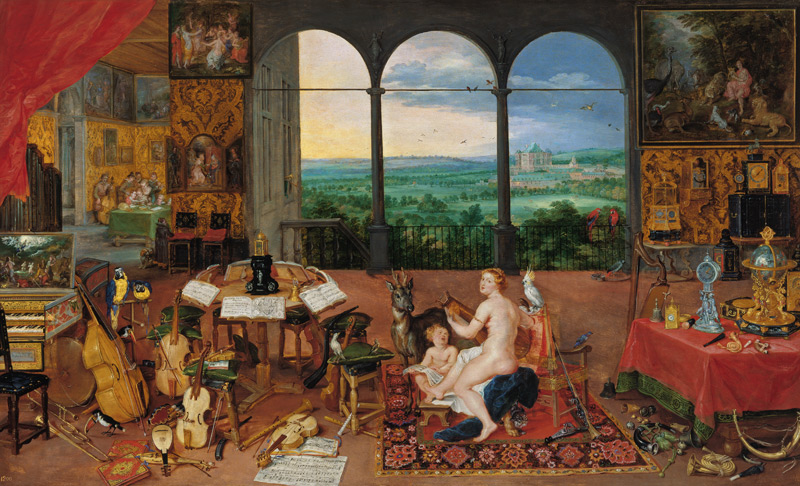 Allegorie van de hoorzitting. Peter Paul Rubens. van Jan Brueghel de oude