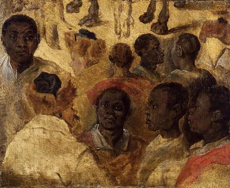 Study of Moorish Heads van Jan Brueghel de oude