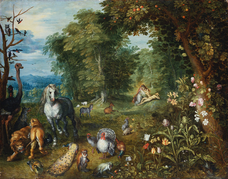 Paradise with the Creation of Eve van Jan Brueghel d. J.