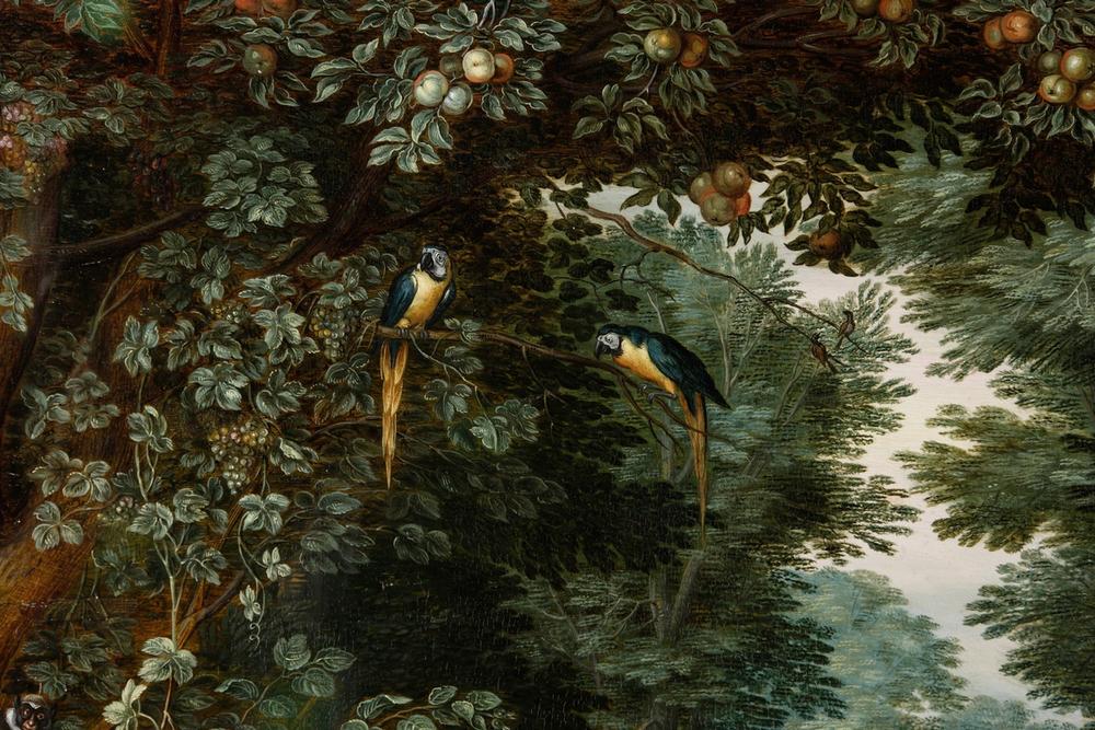 Allegorie der Elemente Erde und Wasser van Jan Brueghel d. J.