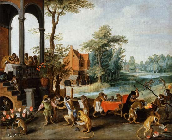 Satire van de dwaasheid van de tulpenmanie van Jan Brueghel d. J.
