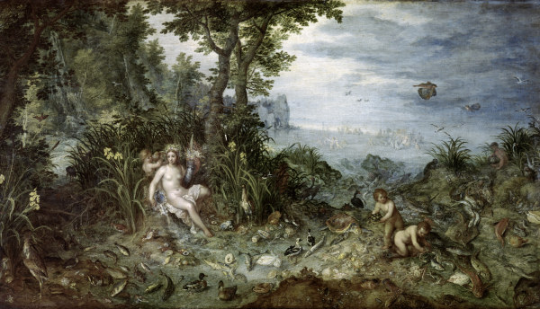 J.Brueghel d.Ä., Allegorie des Wassers van Jan Brueghel d. J.