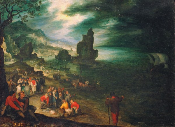 J.Brueghel d.E. / Coastal Landscape van Jan Brueghel d. J.