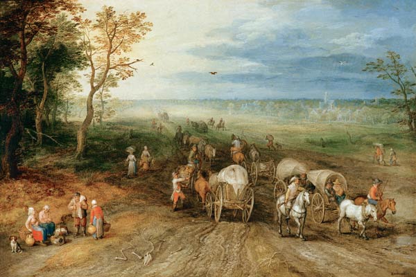 J.Brueghel t.E. / Landscape / c.1610 van Jan Brueghel d. J.