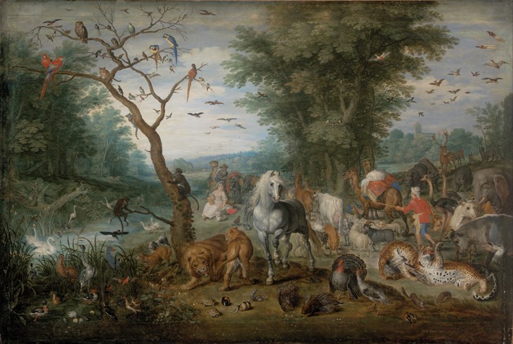Paradise Landscape with Animals van Jan Brueghel d. J.