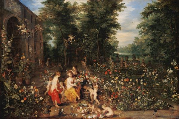 Jan Bruegel t. E. / Flora in the Garden