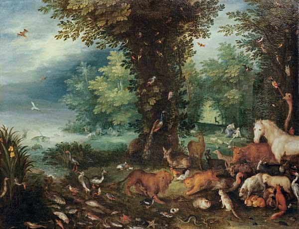Paradisical landscape / J.Brueghel