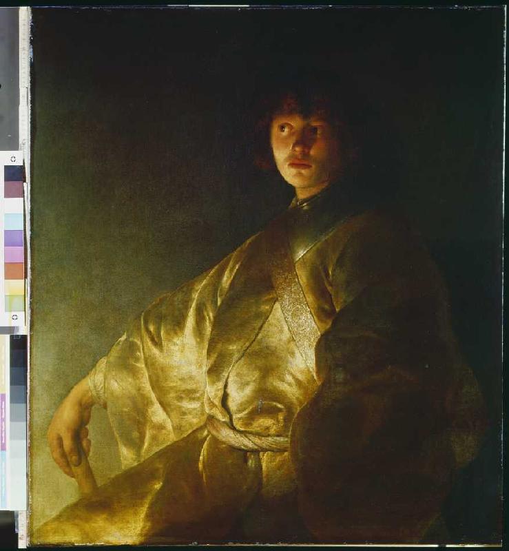 Bildnis eines jungen Mannes. van Jan Lievens