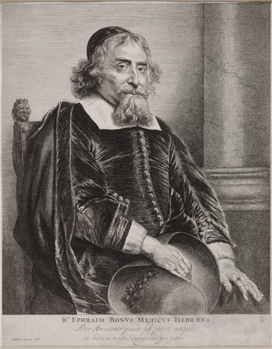 Portrait of Ephraim Bueno van Jan Lievens