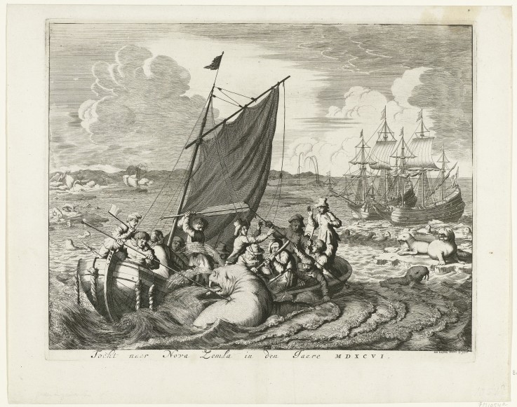 Tthe voyage to Novaya Zemlya in 1596 van Jan Luyken