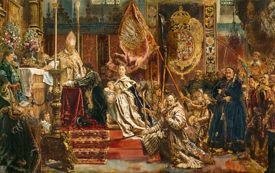Das Gelöbnis des Königs Johann II. Kasimir von Polen van Jan Matejko