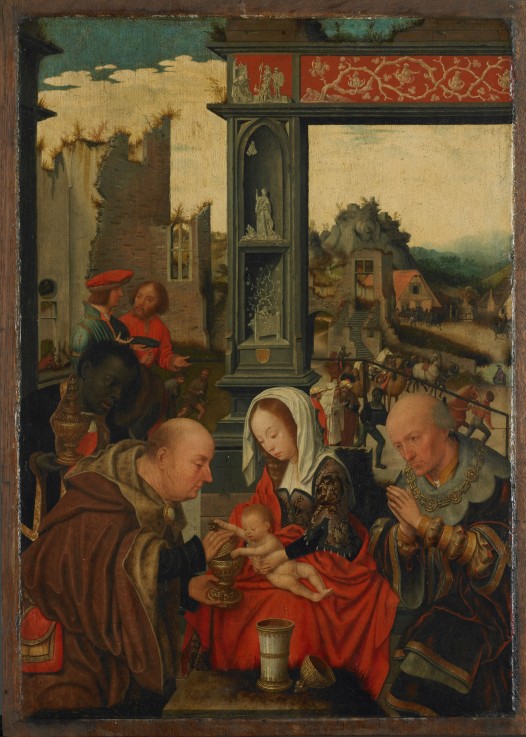 The Adoration of the Magi van Jan Mostaert