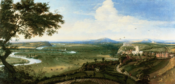 View of Nottingham from the East van Jan Siberechts