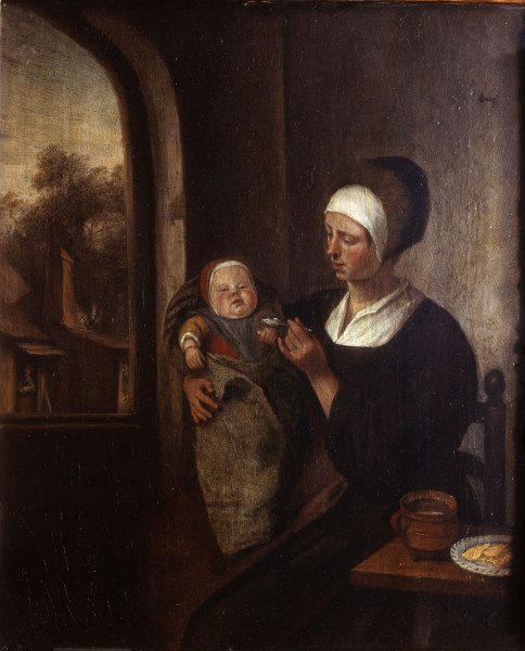 Jan Steen/ Mutter und Kind/Frühwerk van Jan Havickszoon Steen