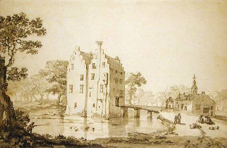 Zuylenburgh Castle (Slot Zuylen) van Jan van der Heyden