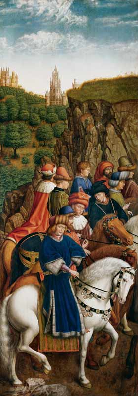 Genter Altar - Die gerechten Richter van Jan van Eyck