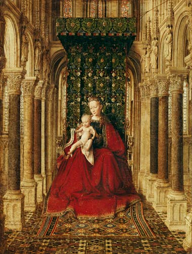 Madonna met kind van Jan van Eyck