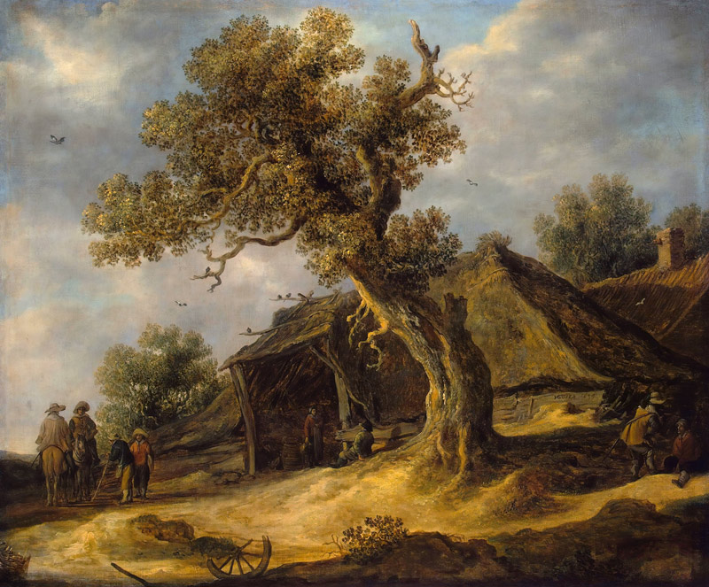 Landschap met een eik van Jan van Goyen