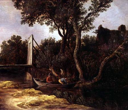 Landscape with Bridge van Jan van Goyen