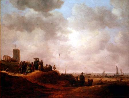 View of the Coast of Egmond Aan See van Jan van Goyen