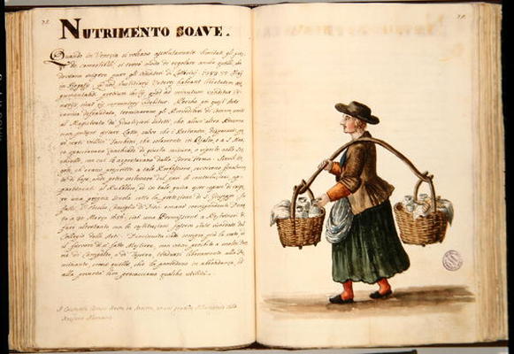 Drink-seller, Venetian (manuscript) van Jan van Grevenbroeck