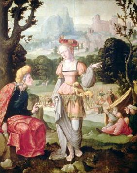 Ruth and Naomi in the field of Boaz, c.1530-40 (panel)