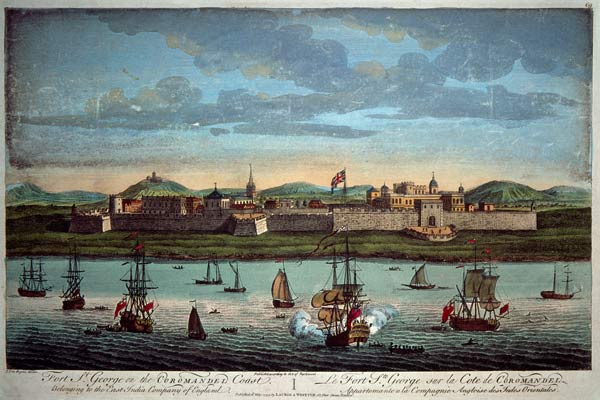 Madras, Fort St. George van Jan van Ryne
