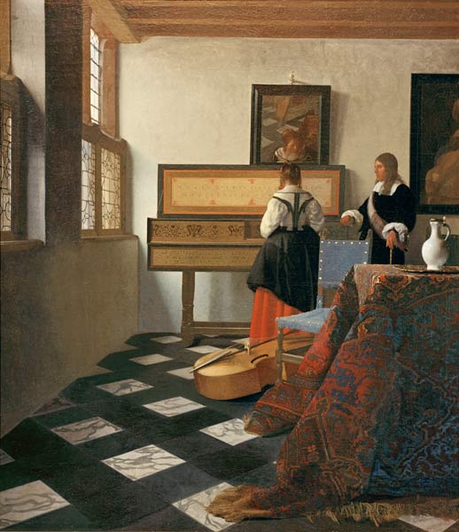 De muziekles Johannes Vermeer van Johannes Vermeer 