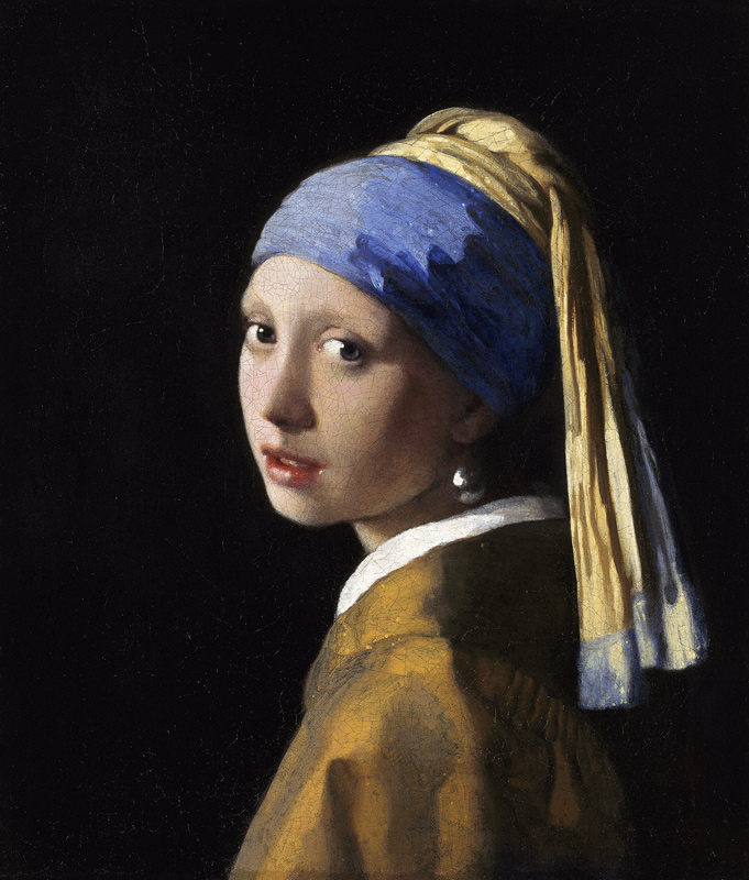 Meisje met de parel.  van Johannes Vermeer 