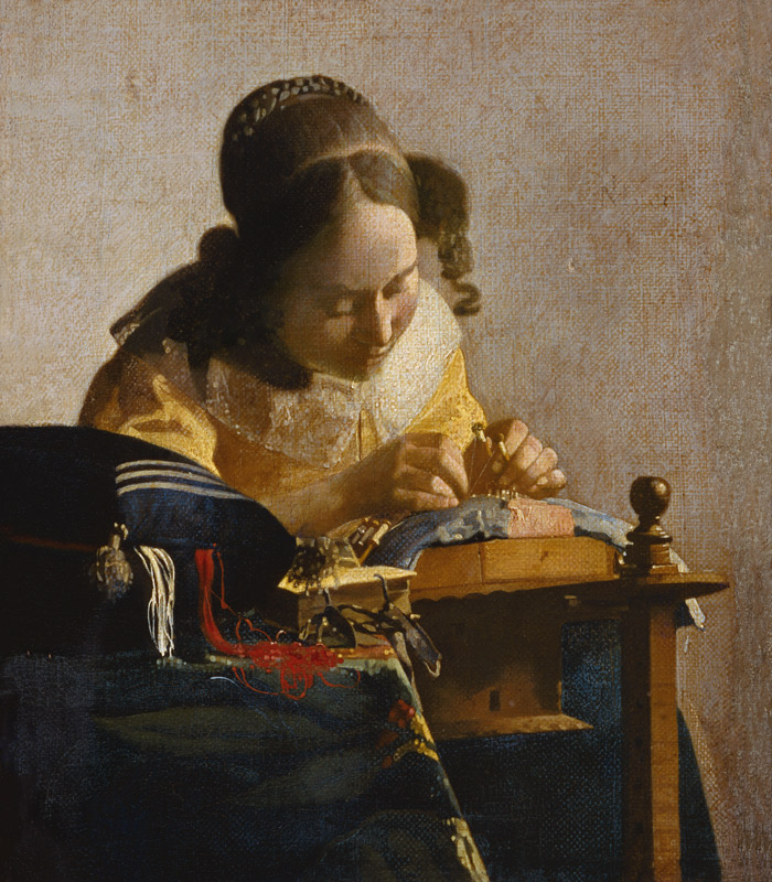 de kantwerkster van Johannes Vermeer 