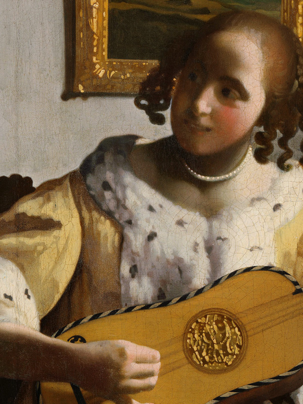 The Guitar Player van Johannes Vermeer 