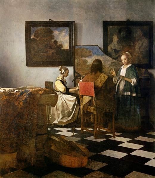 Het concert Johannes Vermeer van Johannes Vermeer 